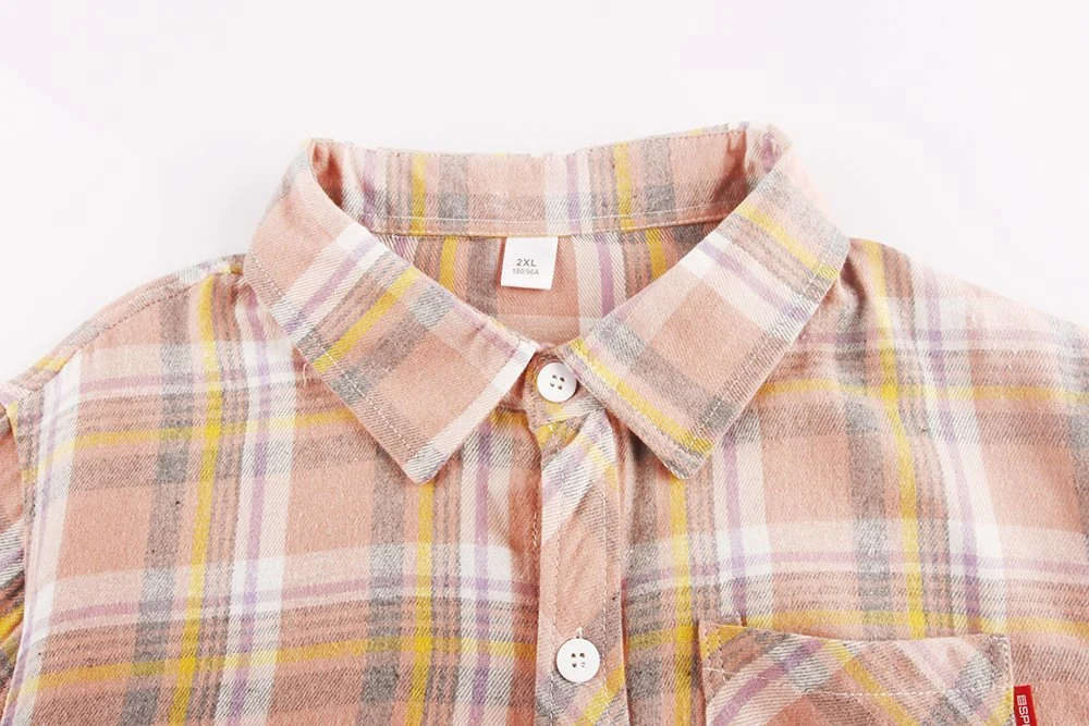 Stockpapa 2023 Novo Estilo de 2 Cores dos homens Plaid Shirts Vestuário Stocklot enxertias prontas