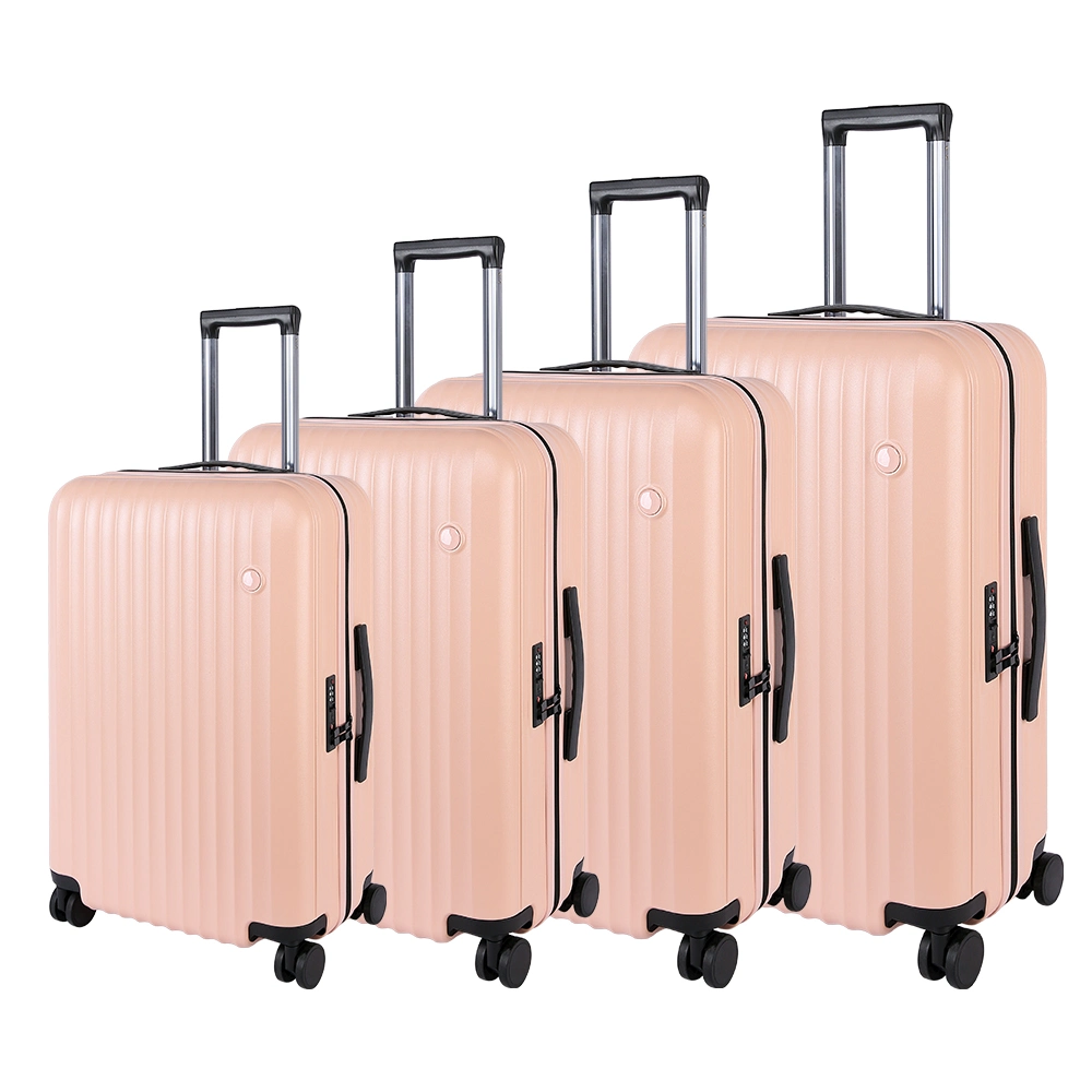 Factory Wholesale Luxury Aluminum Trolley ABS PC Travel Luggage Set