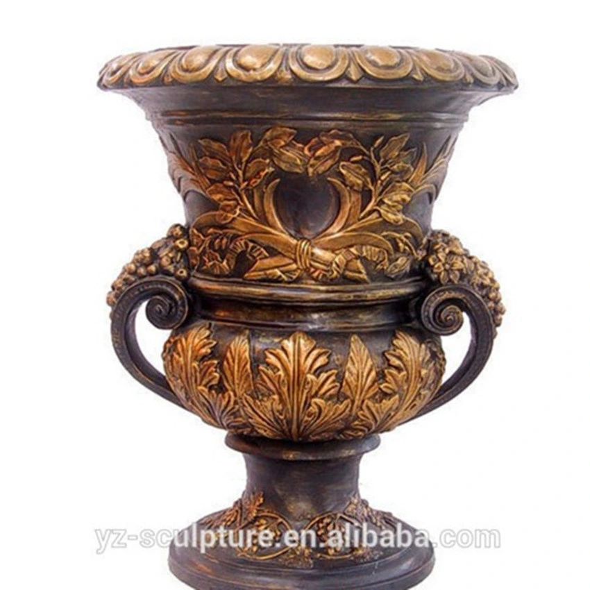 Home Garden Decoration Antique India Metal Brass Vase