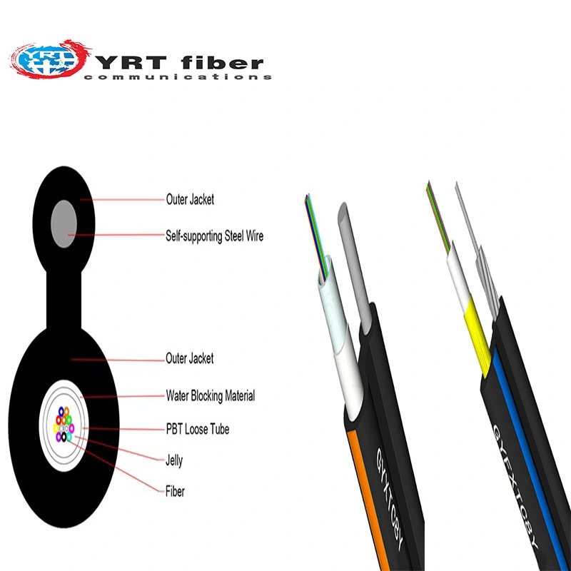 Gyxtc-8y Suspension Line Self-Supporting Overhead Non-Metallic 8-Shaped Optical Cable Armored Optical Cable