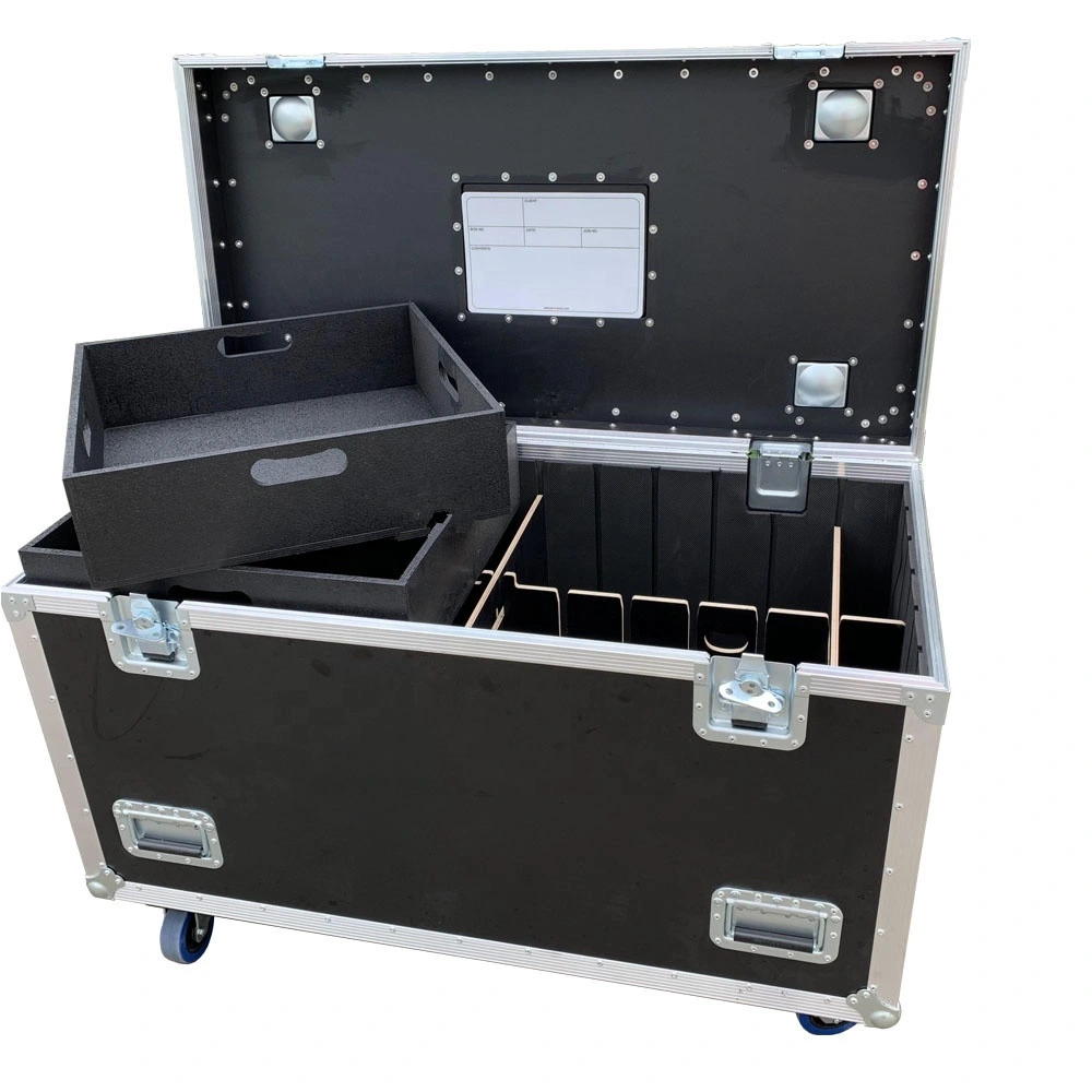 Trunk Cable Road Flight Case with Tray and Dividers