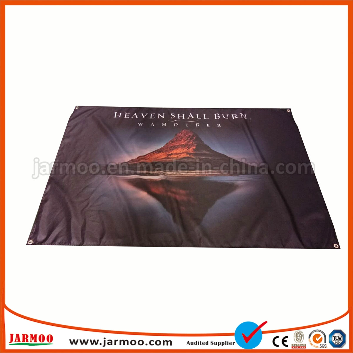 Polyester Fabric Football Team Woven Flag