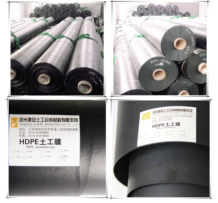 Rough 2.0mm Single Sided Textured HDPE Pond Liner Geomembrane for Agriculture