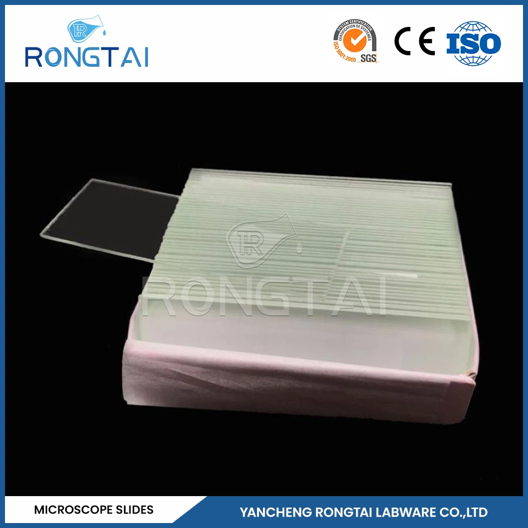 Rongtai Disposable Consumable Medical Manufacturing Animal Microscope Slides China 7101 7102 7105 7107 7109 Lab Slide