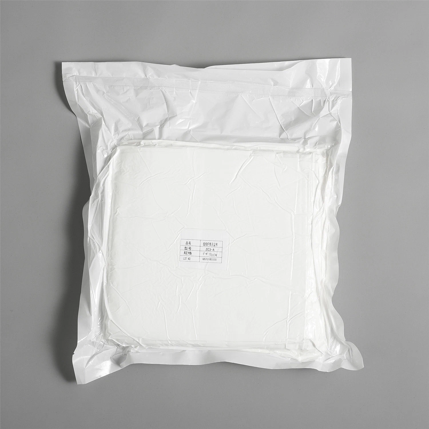 9''x9'' 100% Polyester 120G/M2 Ultrasonic Sealed Edge Clean Room Wiper