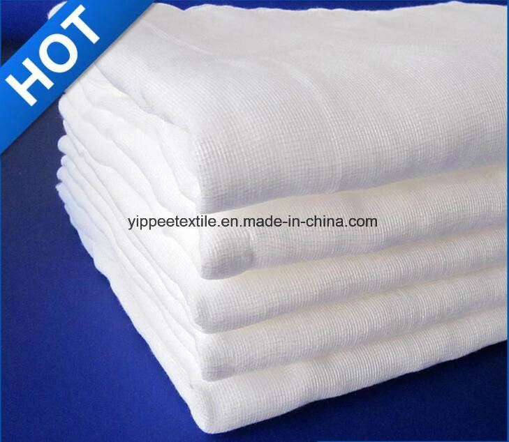 Soins médicaux de la gaze de coton blanc tissu absorbant