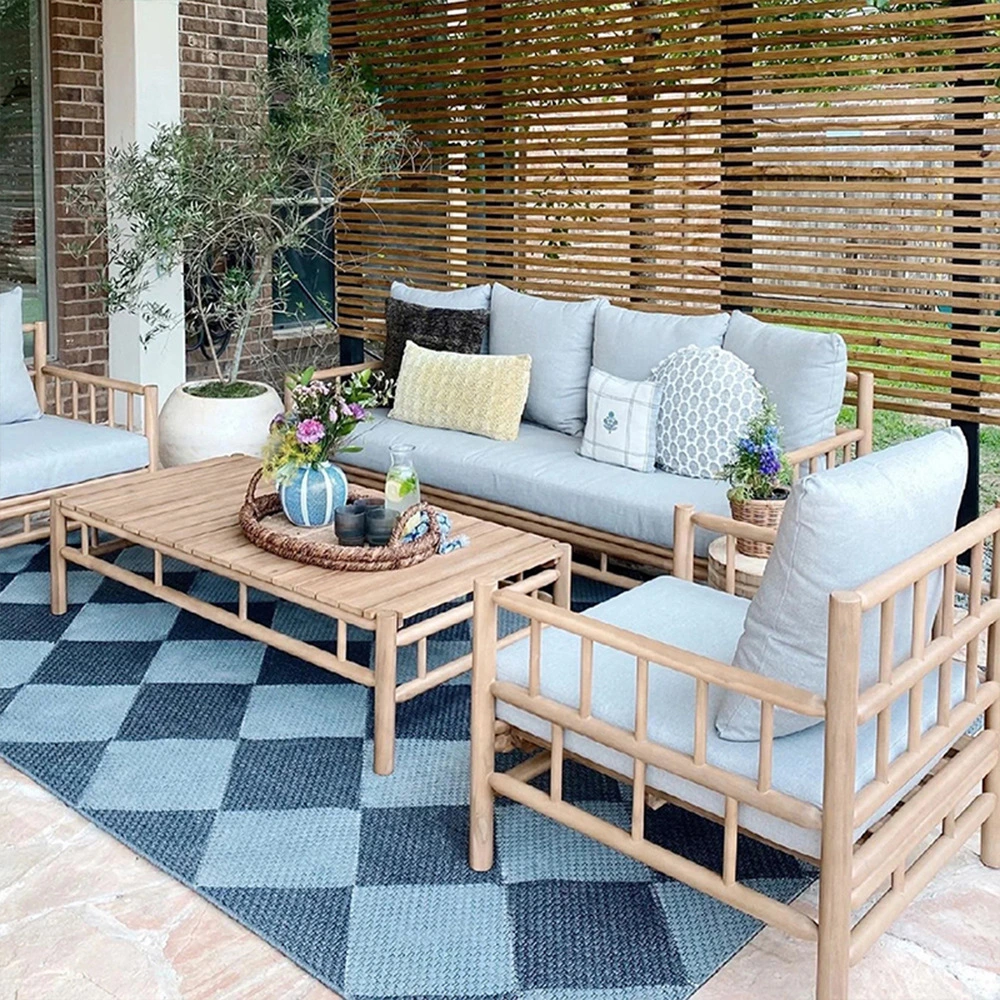 Hot Sale Natural Synthetic Poly Outdoor Garden Rattan Wicker Furniture Sofa Sets