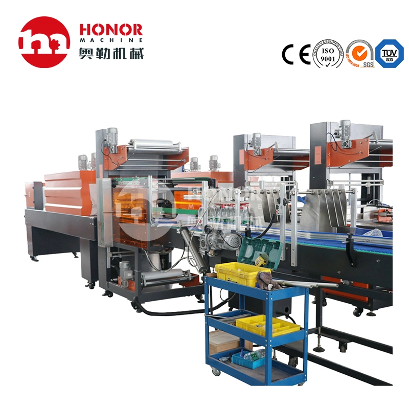 PE Film Sleeve Type Shrink Packaging Machine Shrink Wrap Wrapping Pack Packing Seal Sealing Tunnel Machine for Cosmetic Boxes and Fast Food Lunch Boxes