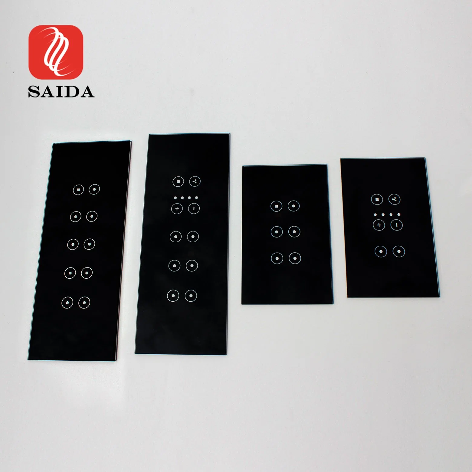 Sensitive Touch Panel Cover Glass for Home Appliance Light Switch Glass Panel