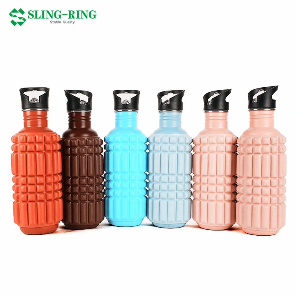 Wholesale 750ml Foam Roller Water Bottle Drinking Water Bottle