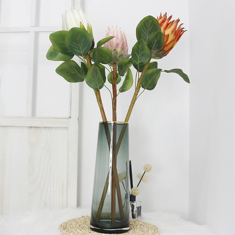 Proteas Flores artificiales para el hogar decoración de bodas Seda Protea mayorista