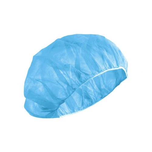 Gorros de azul PP Non-Woven con espesor de la elástica de PU 10gramos