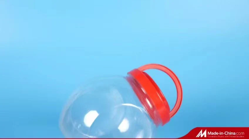 HDPE Bottle Transparent Bottle Plastic Empty Bottle With Red Cap