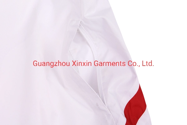 Casual Woven Stand Collar Plain Men Sports Jacket Uniform Custom Waterproof Sport Wear Clothes (J493)