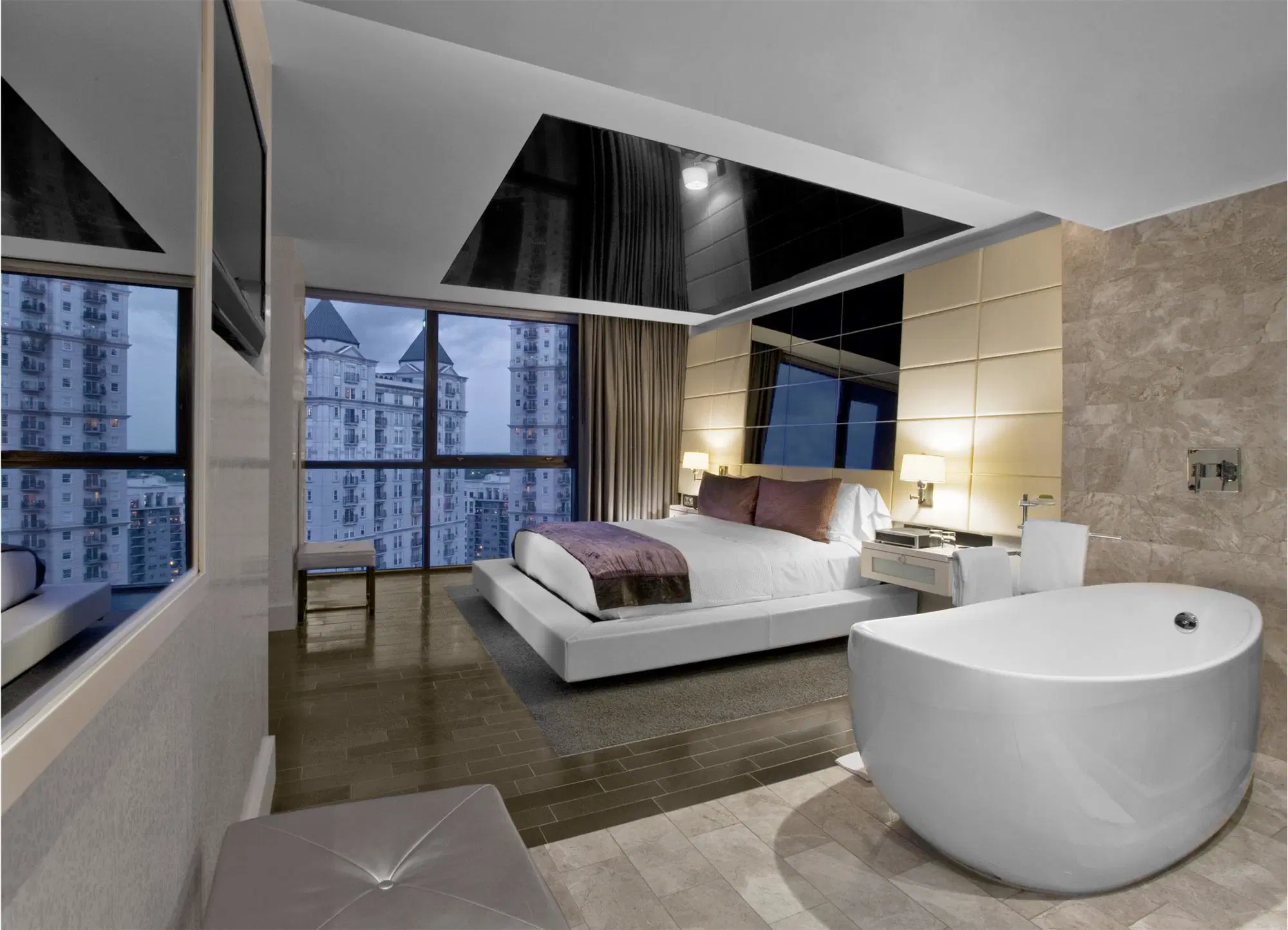 Современный курорт Вилла Дом Beach Hospitality Кровать дизайн номеров Luxury Мебель для спальни гостиницы