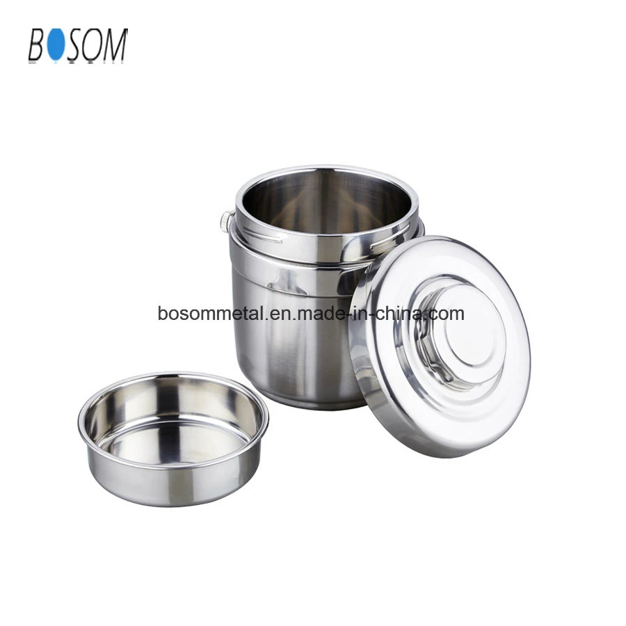 Three Layers Middle Capactiy Stainless Steel Thermal Insulation Lunch Box Food Container