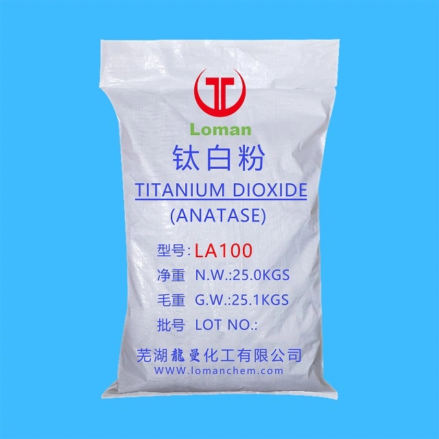 El 98,5%Min Anatase TiO2 el dióxido de titanio se utiliza para vidrio, cuero y los jabones de China fábrica química