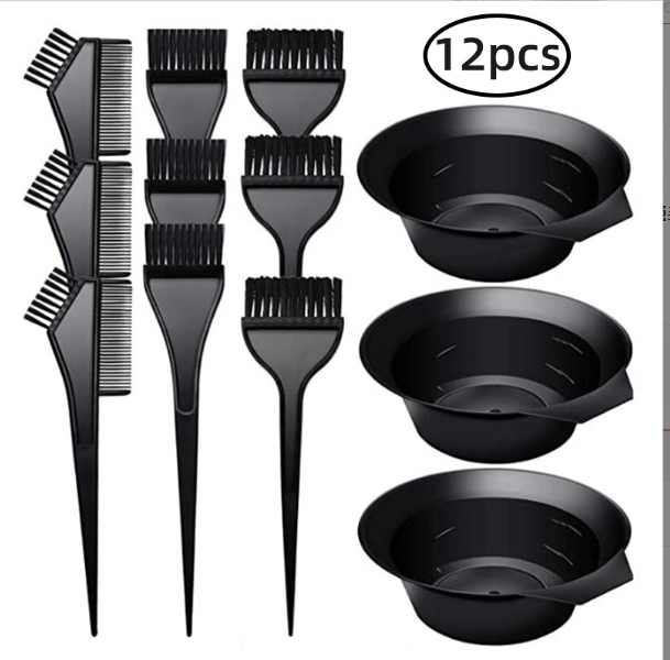 Good Quality Hairdressing Hair Color Brush and Bowl Salon Hair Color Dye Tint Tool Set Professional Hairsalon Accessories Color Mixing Tools Hair Dyeing