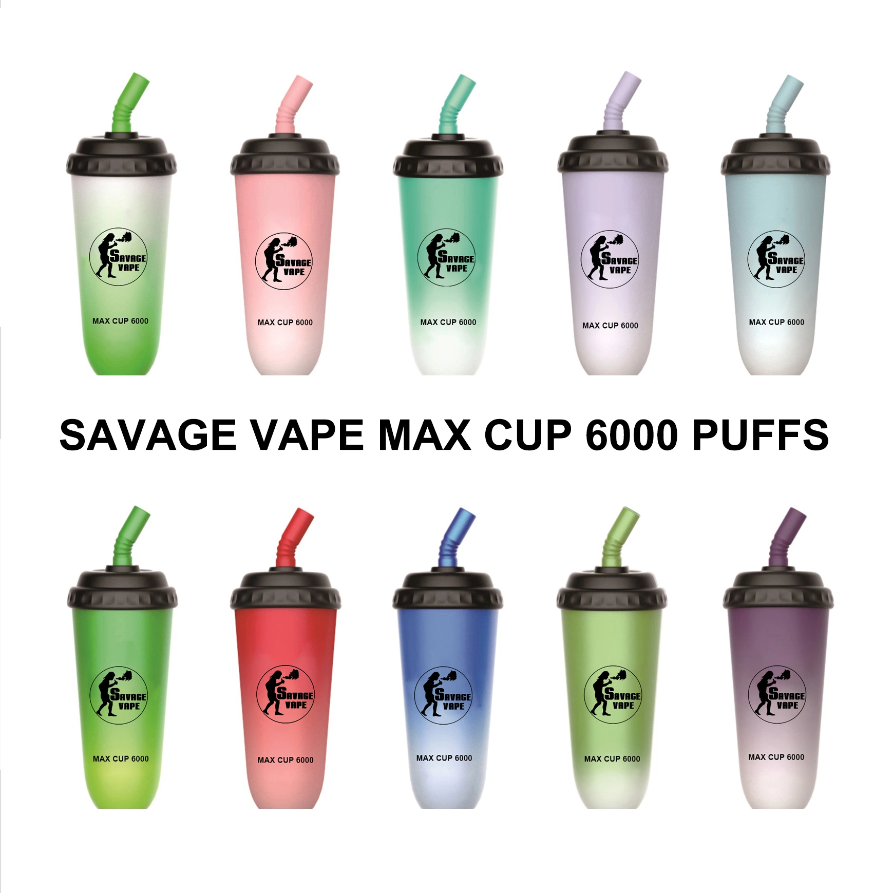 Original Savage Max Cup 6000 7000 Puffs Electronic Cigarette Disposable Vape Randm Tornado