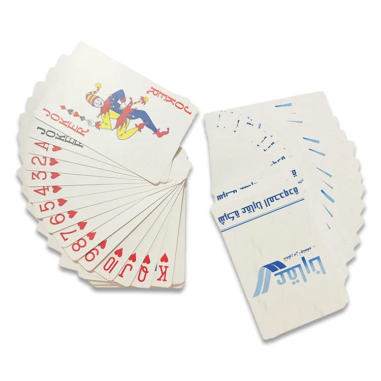 Hot Produkt Custom Entertainment Classic Poer Cards Wasserdicht Fancy Paper Karten Spielen