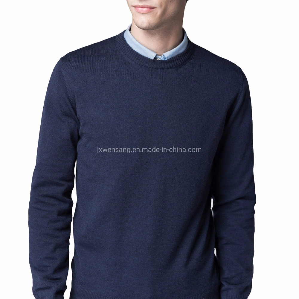 Merino Clothes Men&prime; S Pullover 100% Australian Natural Merino Wool Crew Neck Sweater