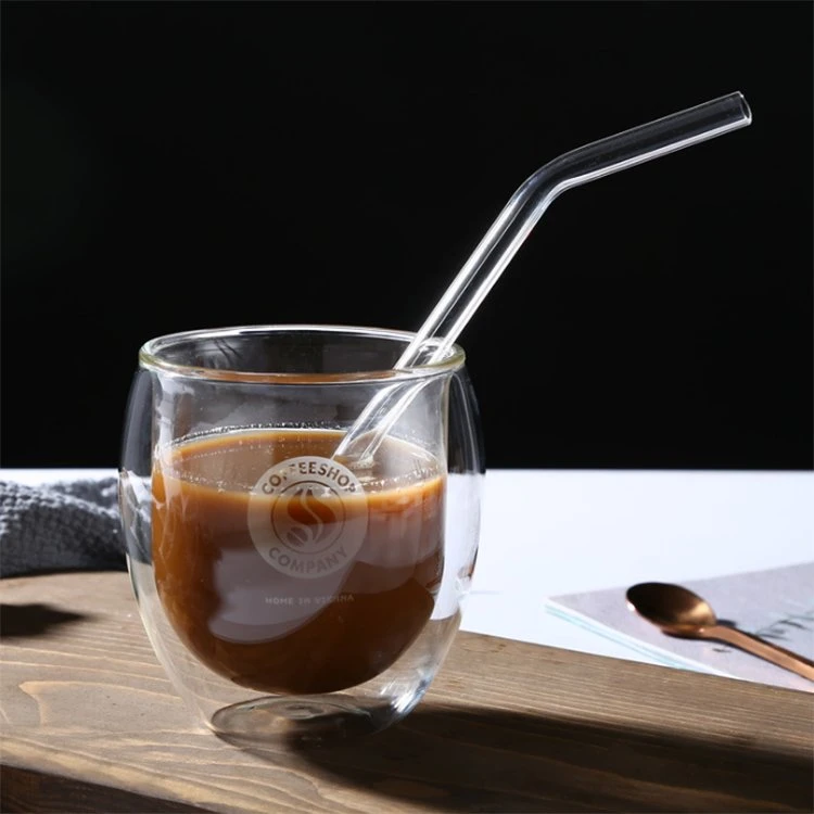 Zumo de vidrio de borosilicato de alta taza de leche taza taza taza de té taza de agua cristalería