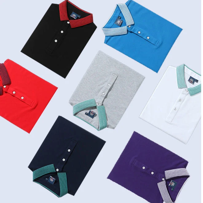 Custom bordado el logotipo impreso 100% algodón bordado de alta calidad para Hombres camiseta Polo
