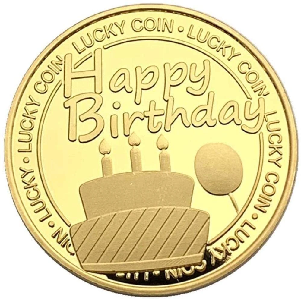 Custom Factory Price Happy Birthday Plating Challenge Coins Metal