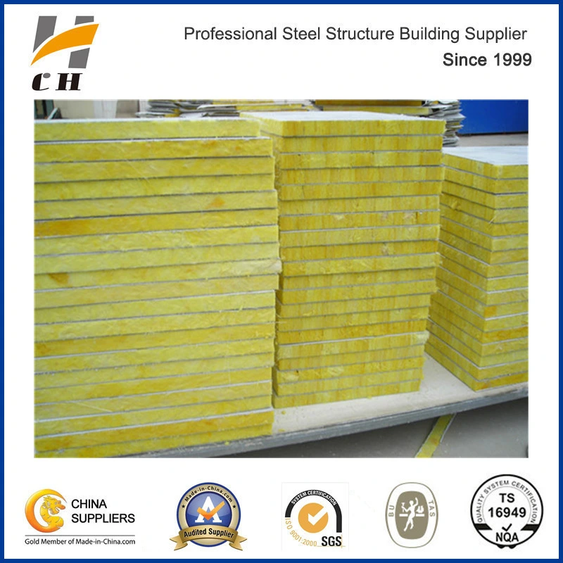 Fiberglass Wool Insulation Sandwich Panel Walls