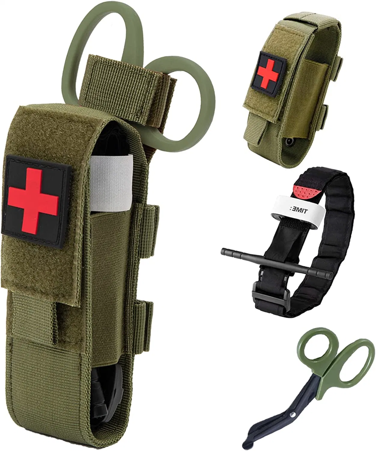 Molle Nylon Ciseaux de traumatologie Sac de rangement EMT Tactique Médical Combat Tourniquet Pochette Support