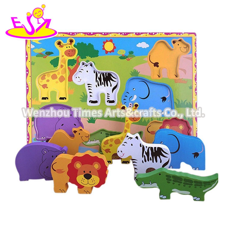 New Hottest Intelligence 3D Wooden Animal Puzzle Game for Kids W14D055