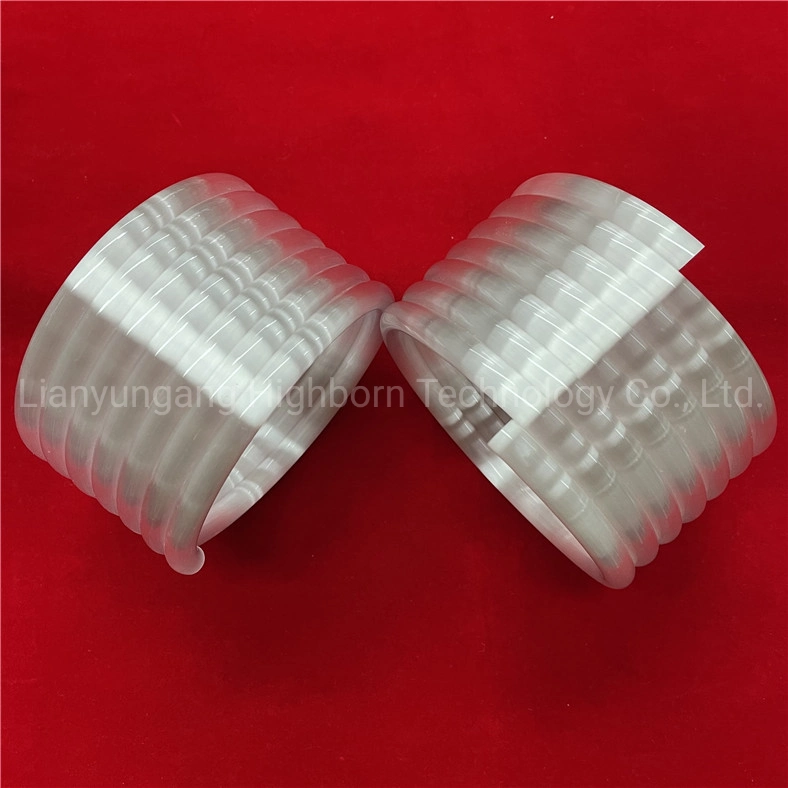 High Purity Customized Heat Resistance Opaque Milky White 7 Coils Spiral Quartz Glass Tube for Heating