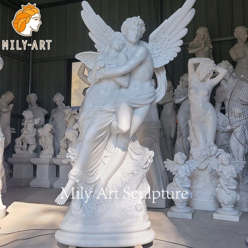 Life Size Greek Carving Stone Marble Love of God Statue