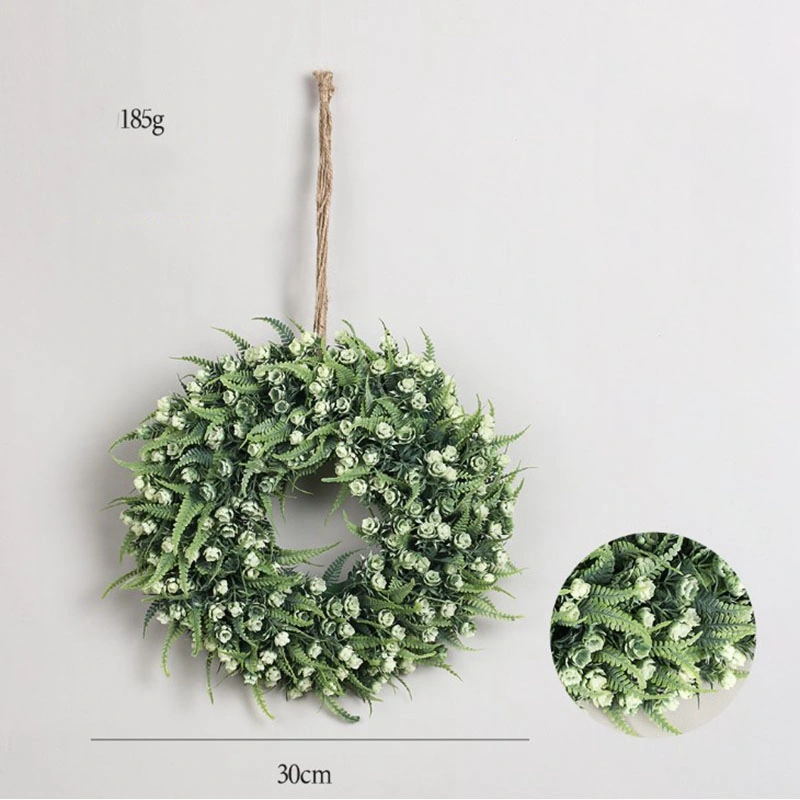 Couronne d'Eucalyptus artificiel pour porte avant les feuilles vertes gerbe de fleurs