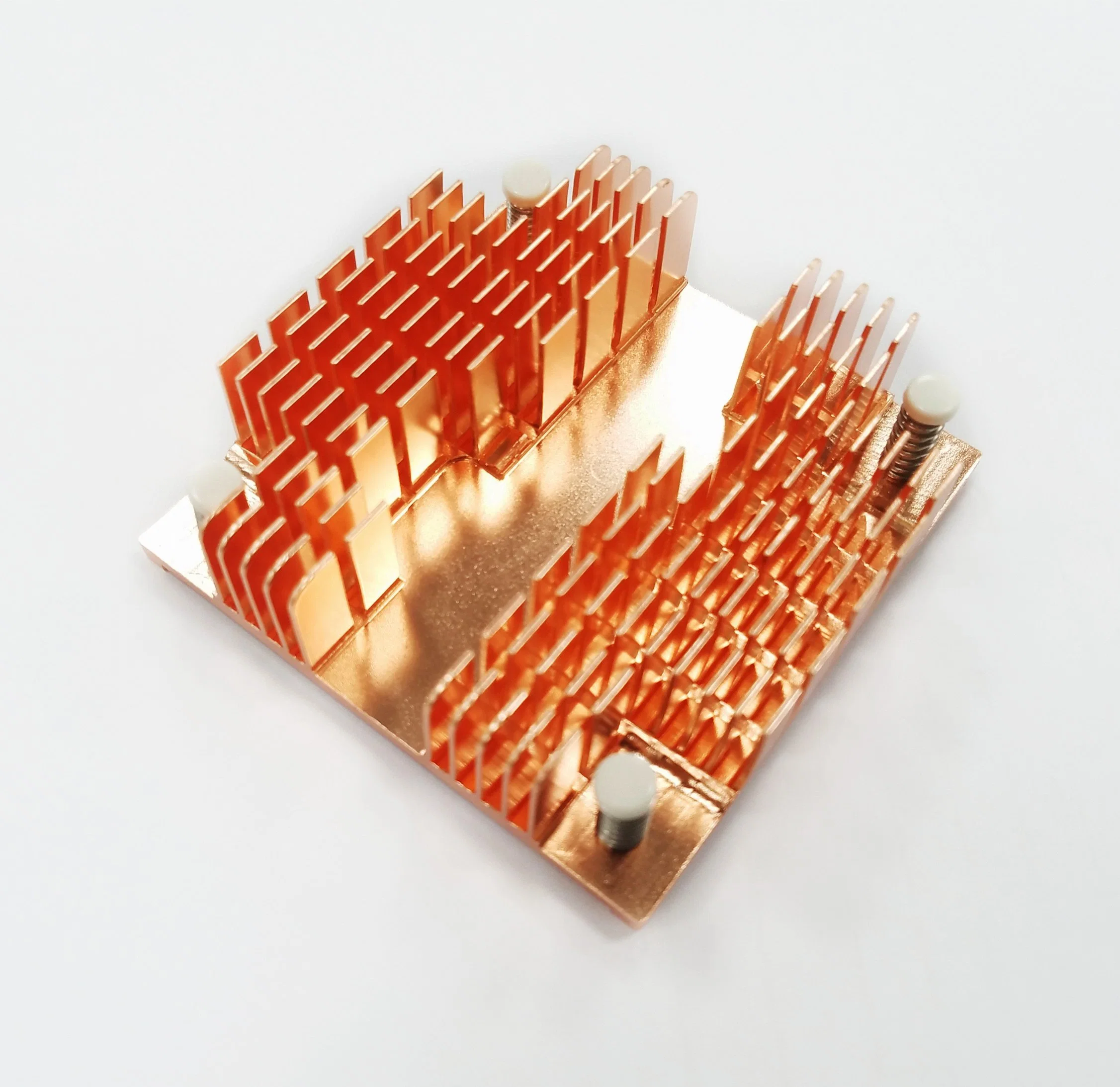 Custom High Precision CNC Machining Skiving Copper Heatsink