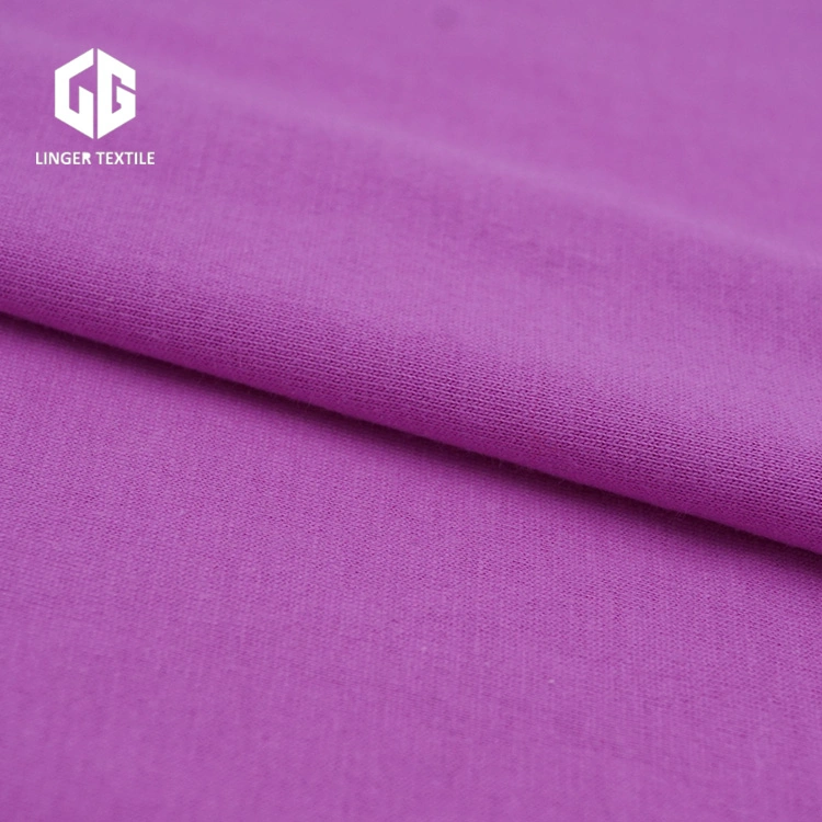 100%Cotton Carded Single Jersey Cotton Fabric for Textile