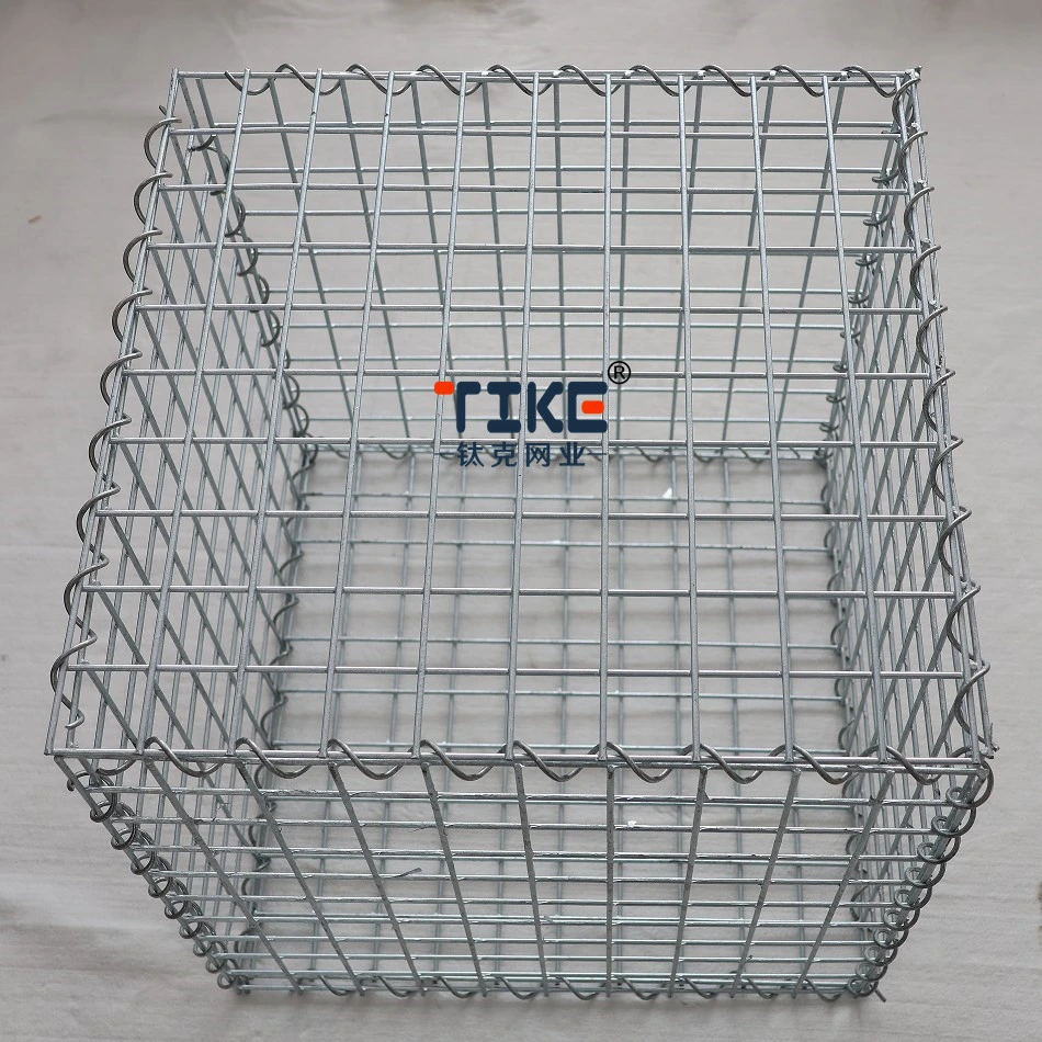 4mm Galvanized X 50X100 Mesh Gabion Fence