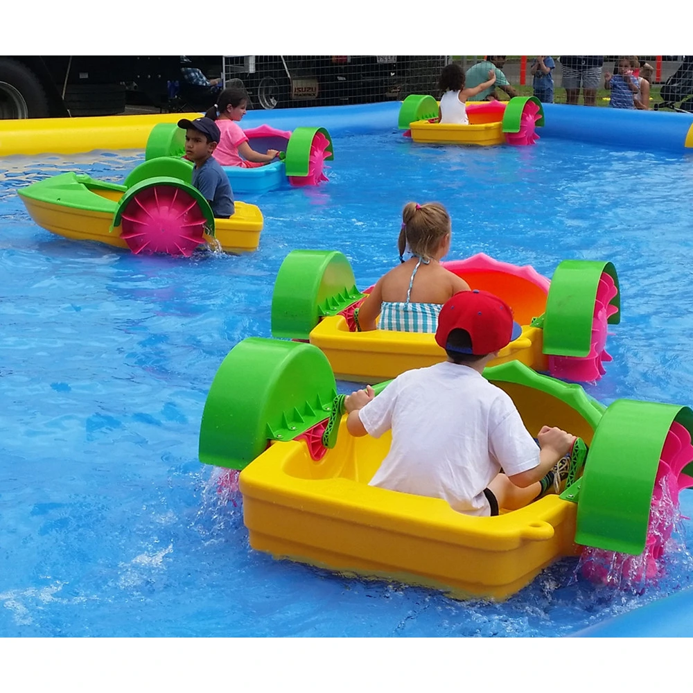 Adult Aqua Pool Toy Kids Plastic Paddle Boat with Hand