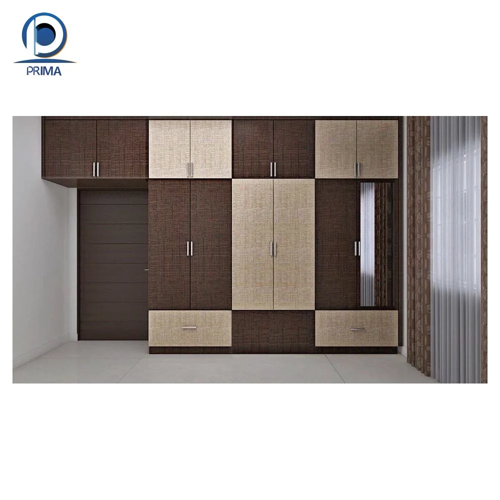 Custom Made Cheap Bedroom Wood Built in Wardrobe Storage Cabinet Closets Set Furniture Design Modern Clothes Wall Walk in Wardrobes