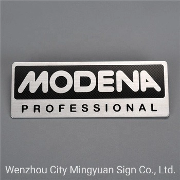 Promotional Custom Design Embossed Printing Aluminum Nameplate