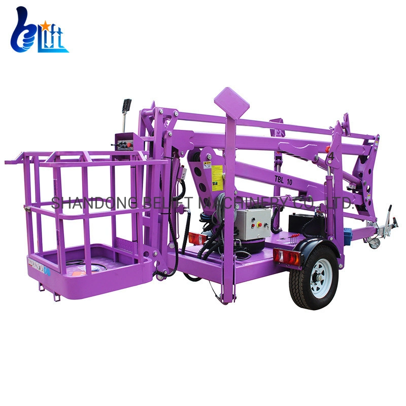 200kg Hydraulic Cherry Picker Towable Spider Boom Lift