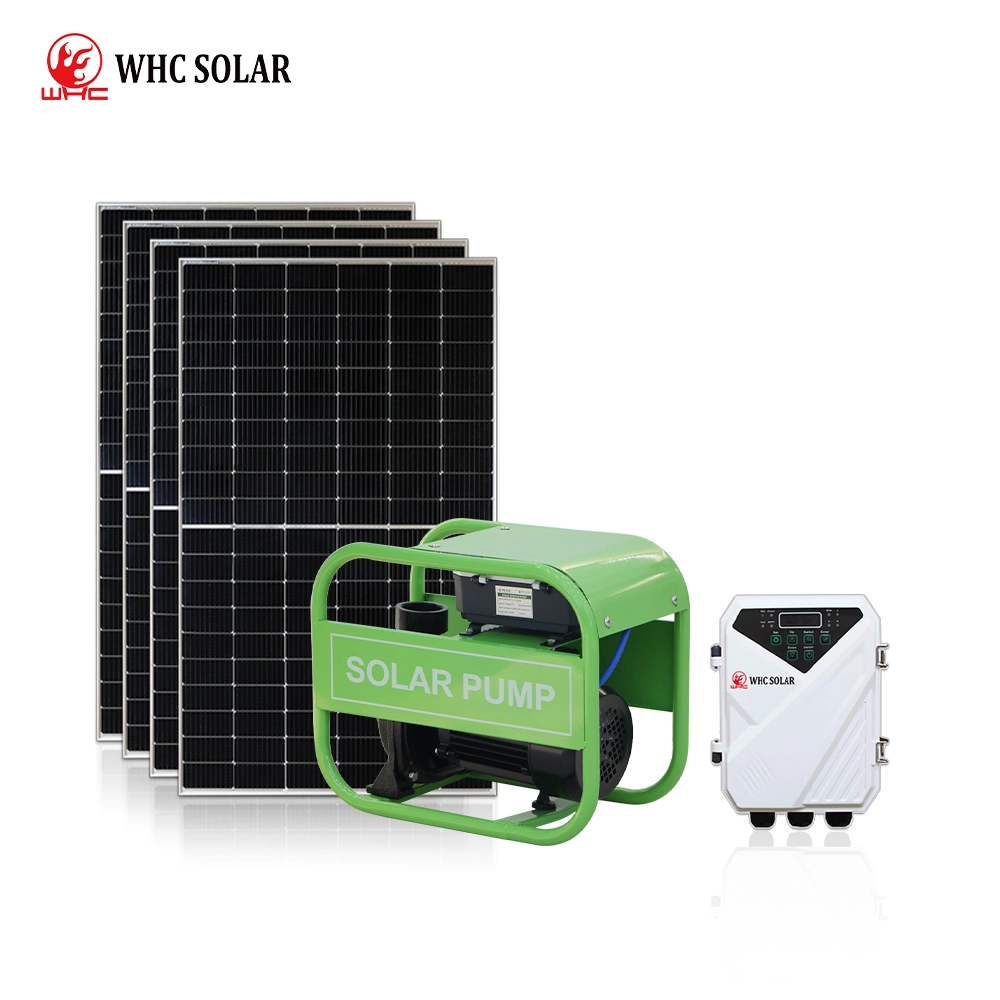 WHC batería de CA DC 3 pulgadas 1500W Ahorro de energía solar Bomba de agua de pozo profundo para agua viva