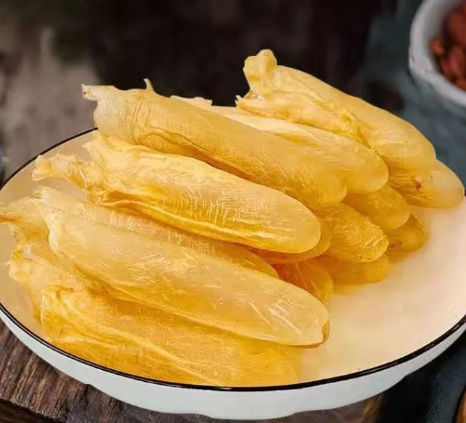 Nutritional Tonic Food 150PCS 500g African Yellow Fish Maw Ichthyocolla Seafood Isinglass