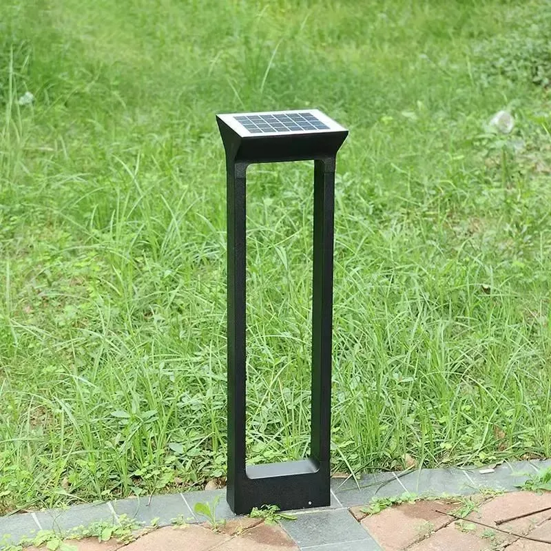 IP65 Waterproof Exterior Aluminum Bollard Garden LED Solar Lawn Lamp