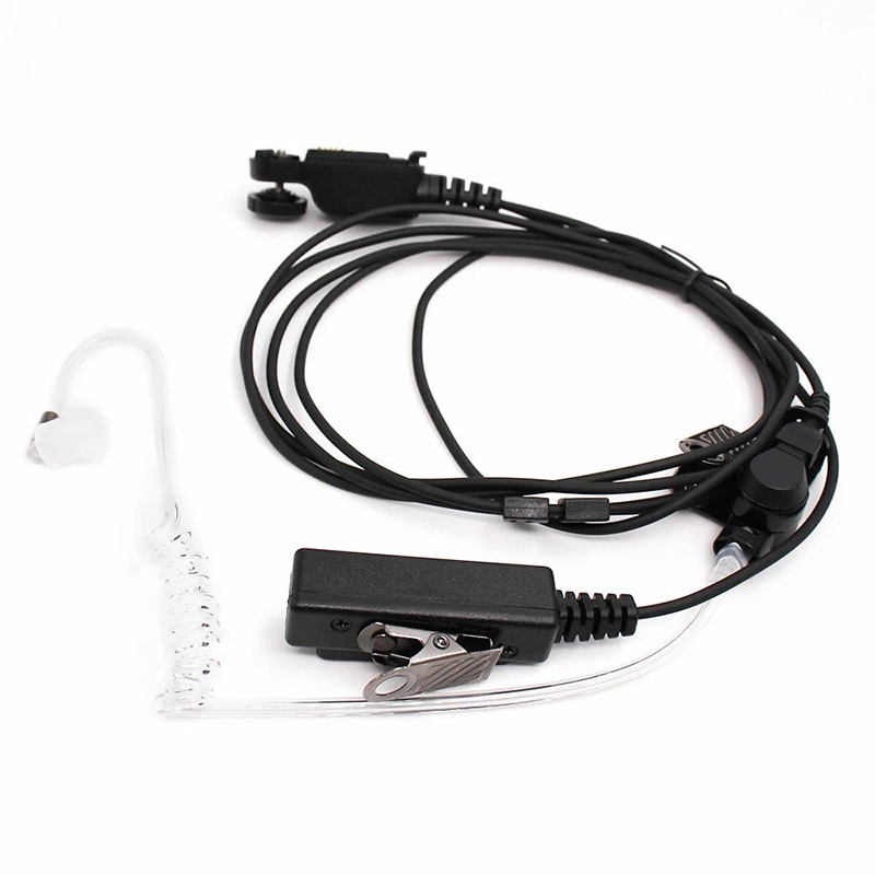 Kac-A01-ex auricular com tubo de ar auricular microfone para auscultadores