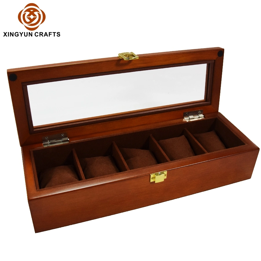 Wooden Watch Packing Box Wood Bangle Gift Package Box Manufacturer Brown Wood Item