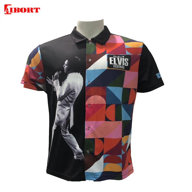 Aibort New Promotion Fashion Printing Full Sleeve Herren Taste nach oben Hemd (CS-01)