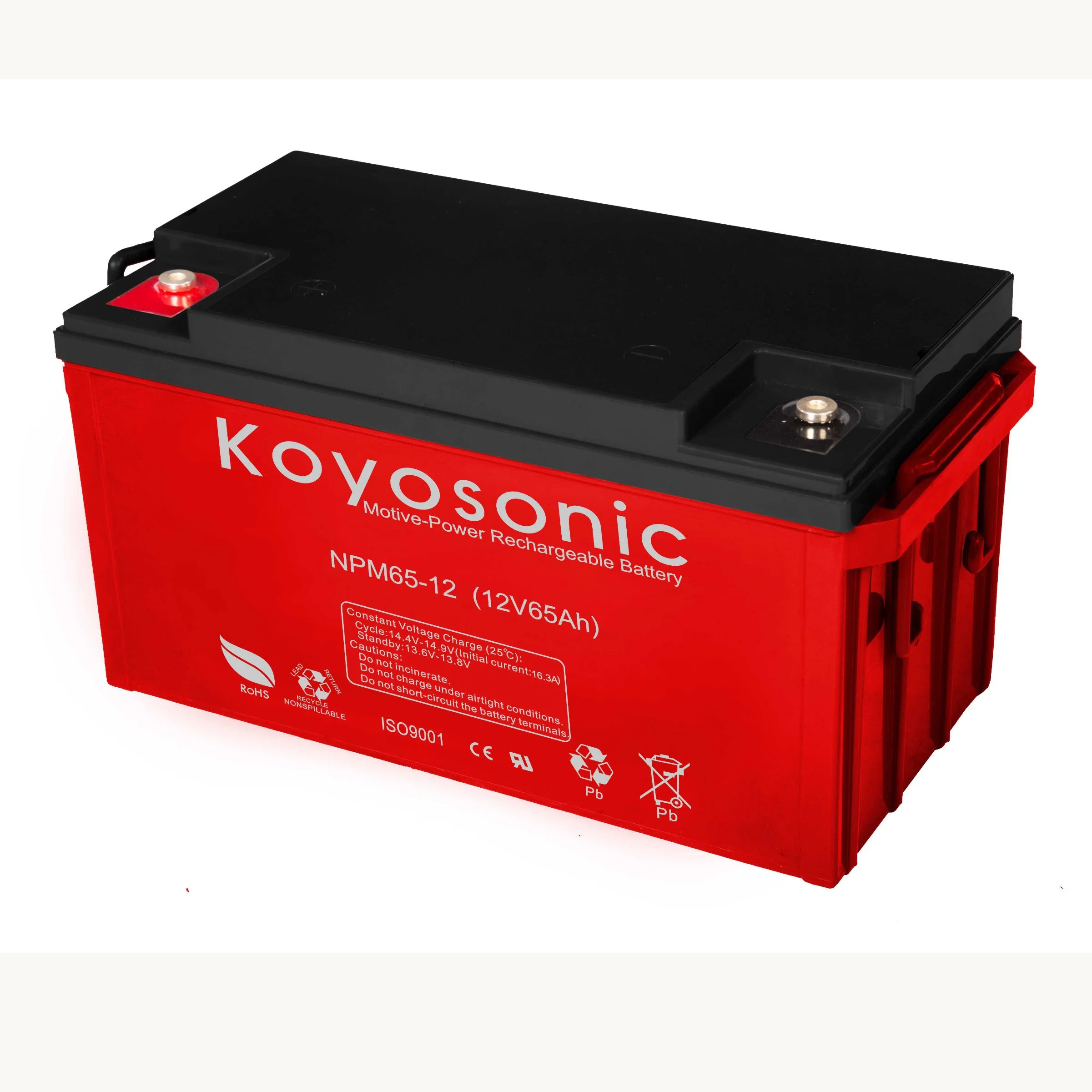 Motive Power AGM Traction Battery 12V 75ah Battery for Electric Vehicles