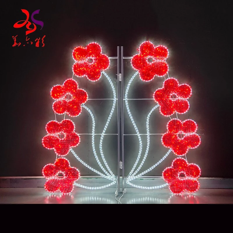 Hot Sales LED Christmas Lights Halloween Use LED Lamp Pole Street Motif Light for Custom Commercial Decoration