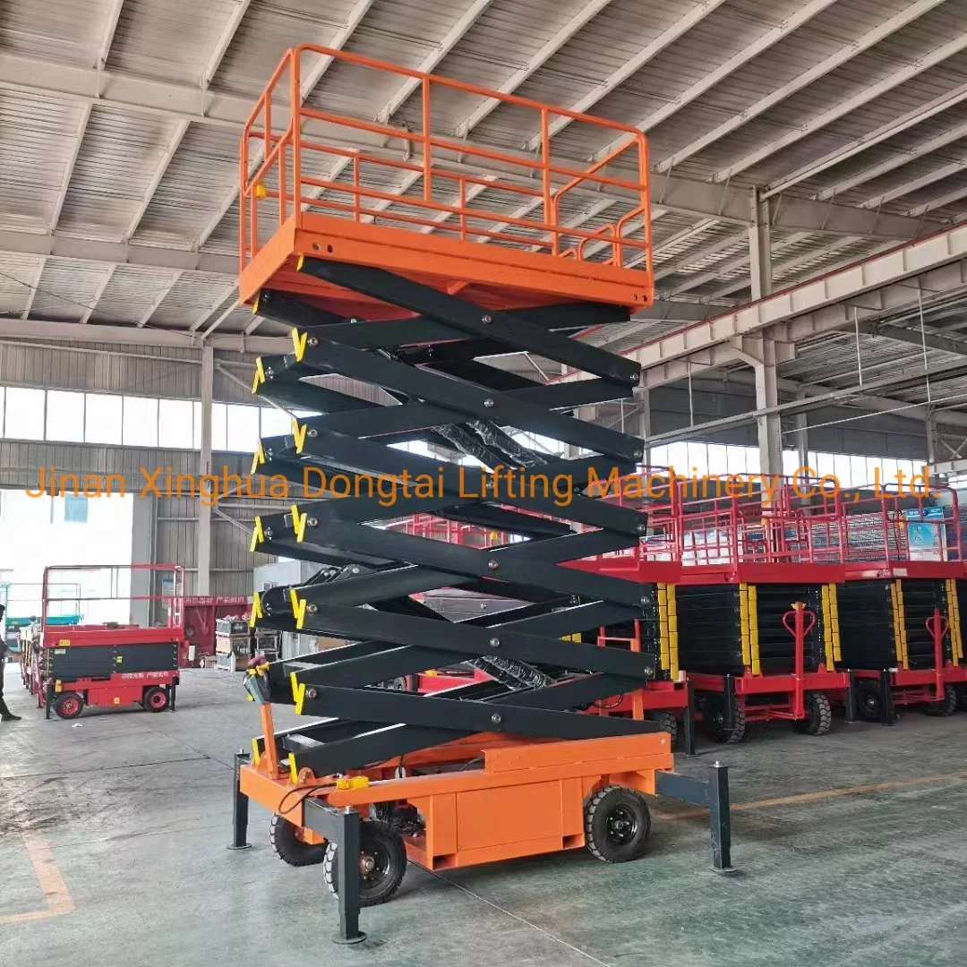 Portable Manual Lift Table Scissors Lift Aerial Working Platform